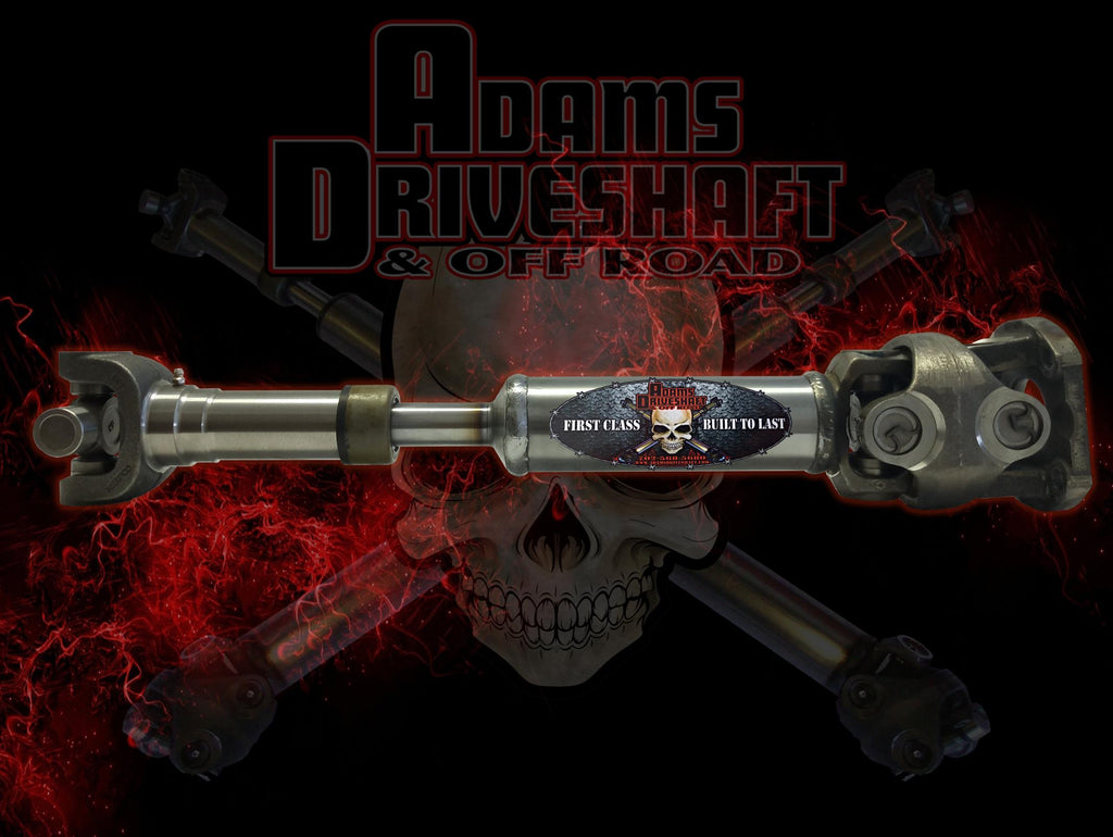 Adams Driveshaft Off Road Drive Shaft Adams Driveshaft Jeep LJ Rubicon Rear 1350 CV Driveshaft Extreme Duty Series - Adams Driveshaft Off Road - ASDLJ-1350CVR-SRUB