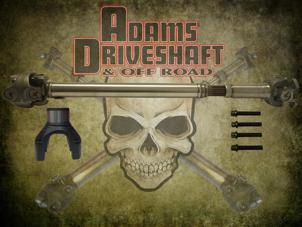 Adams Driveshaft Off Road Drive Shaft Adams Driveshaft JL Sahara Front 1350 CV Driveshaft OEM Flange Style Extreme Duty Series - Adams Driveshaft Off Road - ASDJL-1350HRF-S-OEM-SA