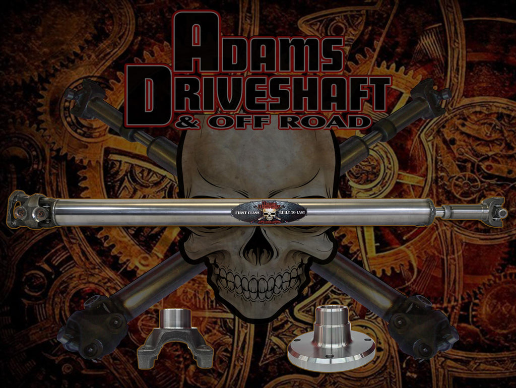 Adams Driveshaft Off Road Drive Shaft Adams Driveshaft JT Gladiator Rubicon Rear 1 Piece 1350 CV Driveshaft Extreme Duty Series - Adams Driveshaft Off Road - ASDJT-1350R-S-1PC-RUB
