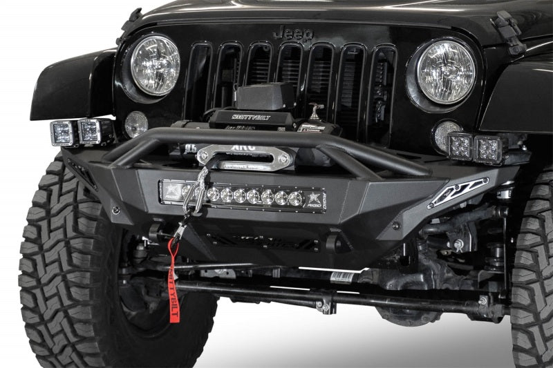 Addictive Desert Designs Bumpers - Steel Addictive Desert Designs 07-18 Jeep Wrangler JK Stealth Fighter Front Bumper w/ Winch Mount