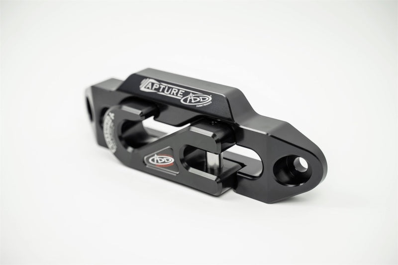 Addictive Desert Designs Winch Accessories Addictive Desert Designs 1-5/16in Winch Fairlead Plate w/ Recessed Round End Hook - Black