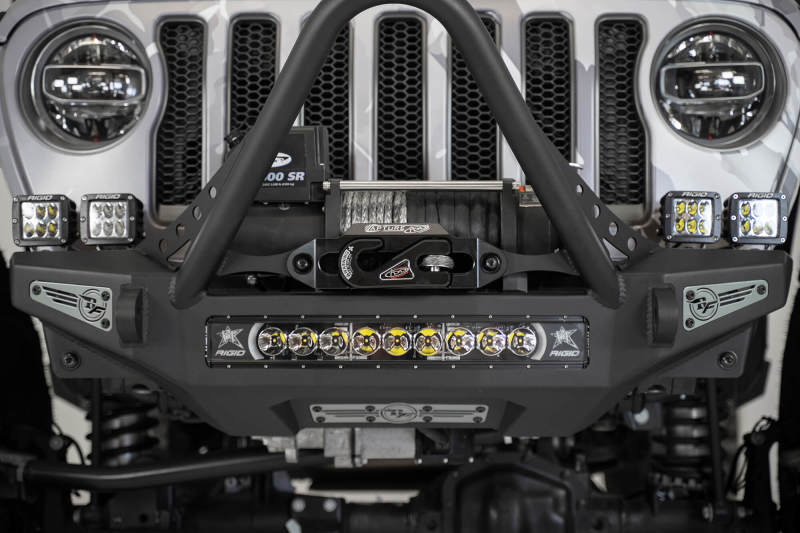 Addictive Desert Designs Winch Accessories Addictive Desert Designs 1-5/16in Winch Fairlead Plate w/ Recessed Round End Hook - Black