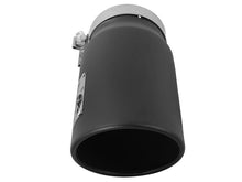 Load image into Gallery viewer, aFe Catback aFe Diesel Exhaust Tip Bolt On Black 5in Inlet x 6in Outlet x 12in Long