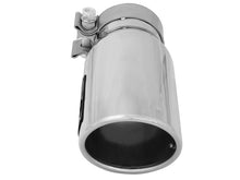 Load image into Gallery viewer, aFe Catback aFe MACH Force-Xp 3in Inlet x 4in Outlet x 9in Length 304 Stainless Steel Exhaust Tip Polished