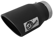 Load image into Gallery viewer, aFe Catback aFe MACHForce XP 5in 304 Stainless Steel Exhaust Tip 5 In x 7 Out x 12L in Bolt On Right - Black