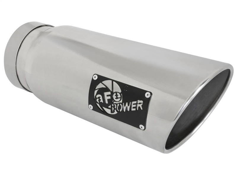 aFe Catback aFe MACHForce-Xp 5in Inlet x 6in Outlet x 15in length Polished Exhaust Tip