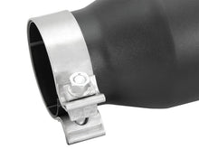 Load image into Gallery viewer, aFe Catback aFe Power Gas Exhaust Tip Black- 3 in In x 4.5 out X 9 in Long Bolt On (Black)