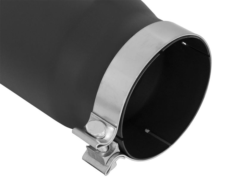 aFe Catback aFe Power MACH Force-Xp 5in In x 6in Out x 15in L Bolt-On 409 SS Exhaust Tip - Black