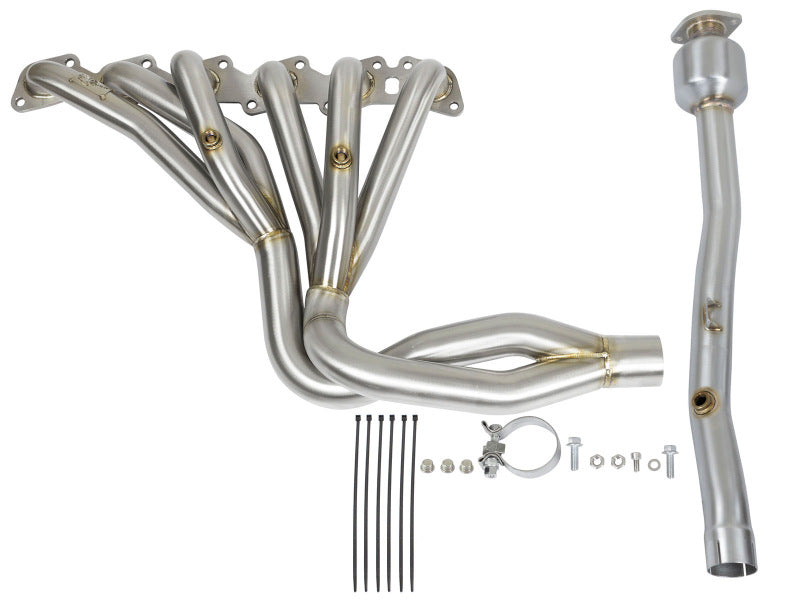 aFe Headers & Manifolds aFe Power Twisted Steel Long Tube Header & Connection Pipes (Street Series) 01-16 Nissan Patrol