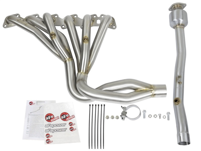 aFe Headers & Manifolds aFe Power Twisted Steel Long Tube Header & Connection Pipes (Street Series) 01-16 Nissan Patrol