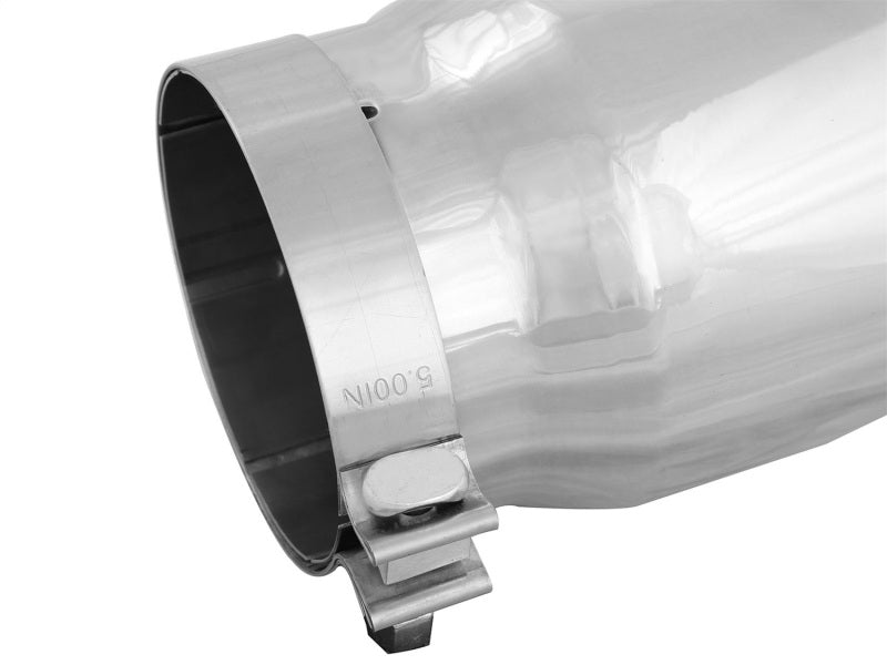 aFe Catback aFe Universal Bolt On Exhaust Tip Polished 5in Inlet x 6in Outlet x 12in Long