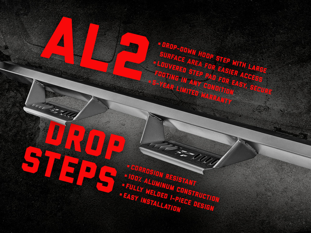 AL2 Drop Steps | Jeep Wrangler JL (21-24)/Wrangler Unlimited (18-24) 