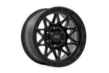Load image into Gallery viewer, Rough Country 78 Series Wheel | Simulated Beadlock | Black | 17x8.5 | 5x5 | +0mm