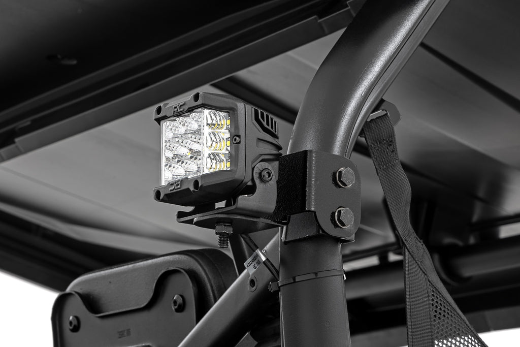 LED Light Kit | Rear Mount | 2" Black Pair | Amber DRL | Segway 570 F