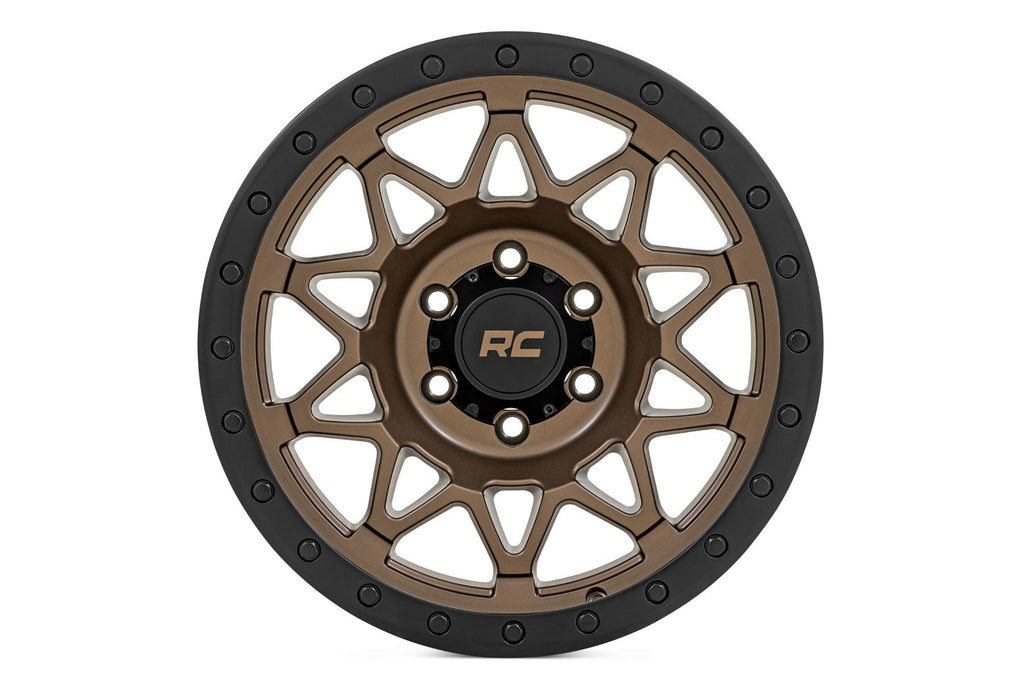 Rough Country 78 Series Wheel | Simulated Beadlock | Bronze/Black | 17x8.5 | 5x4.5 | +0mm