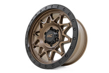 Load image into Gallery viewer, Rough Country 78 Series Wheel | Simulated Beadlock | Bronze/Black | 17x8.5 | 5x4.5 | +0mm