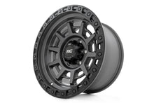 Load image into Gallery viewer, Rough Country 85 Series Wheel | Simulated Beadlock | Gunmetal Gray/Black | 17x9 | 6x5.5 |+25mm