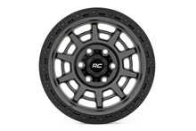 Load image into Gallery viewer, Rough Country 85 Series Wheel | Simulated Beadlock | Gunmetal Gray/Black | 17x9 | 5x5 | -12mm