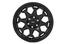Load image into Gallery viewer, Rough Country 80 Series Wheel | One-Piece | Semi Gloss Black | 20x10 | 5x5 | -19mm