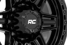 Load image into Gallery viewer, Rough Country 76 Series Wheel | Simulated Beadlock | Gloss Black | 17x9 | 6x5.5 | -12mm