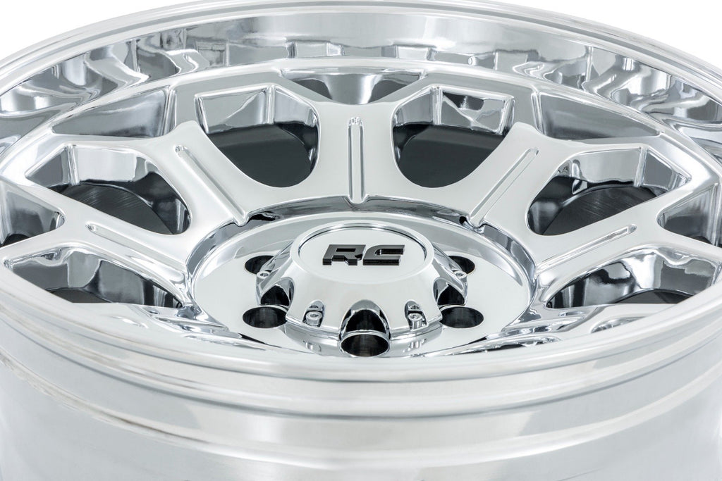 Rough Country 77 Series Wheel | One-Piece |Chrome | 22x12 | 6x5.5 | -44mm