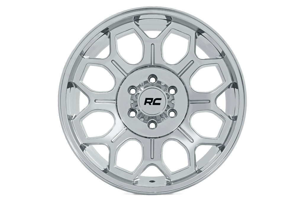 Rough Country 77 Series Wheel | One-Piece |Chrome | 22x12 | 6x5.5 | -44mm