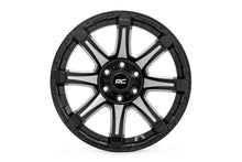 Load image into Gallery viewer, Rough Country 81 Series Wheel | One-Piece | Semi Gloss Black w/machined spokes | 20x9 | 5x5.5 | 0mm