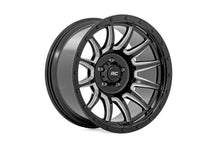 Load image into Gallery viewer, Rough Country 90 Series Wheel | One-Piece | Gloss Black w/machined spokes | 20x9 | 6x5.5 | 0mm