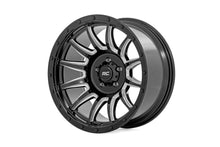 Load image into Gallery viewer, Rough Country 90 Series Wheel | One-Piece | Gloss Black w/machined spokes | 20x10 | 6x5.5 | -19mm