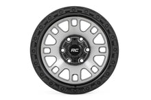 Load image into Gallery viewer, Rough Country 82 Series Wheel | One-Piece | Machined Semi Gloss Black | 15x8 | 5x4.5 | -19mm