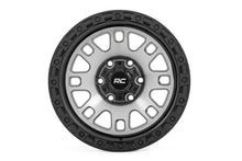 Load image into Gallery viewer, Rough Country 82 Series Wheel | One-Piece | Machined Semi Gloss Black | 17x9 | 5x5 | -12mm