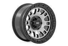 Load image into Gallery viewer, Rough Country 82 Series Wheel | One-Piece | Machined Semi Gloss Black | 15x8 | 5x4.5 | -19mm