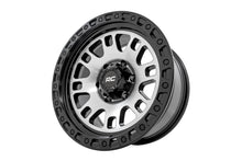 Load image into Gallery viewer, Rough Country 82 Series Wheel | One-Piece | Machined Semi Gloss Black | 15x8 | 5x4.5 | -19mm