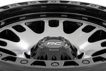 Load image into Gallery viewer, Rough Country 82 Series Wheel | One-Piece | Machined Semi Gloss Black | 17x9 | 6x5.5 | -12mm