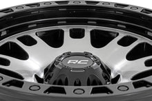 Load image into Gallery viewer, Rough Country 82 Series Wheel | One-Piece | Machined Semi Gloss Black | 17x9 | 5x4.5 | -12mm