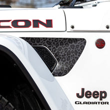 Load image into Gallery viewer, Fender Vent Decal Set | Animal Print - fits Wrangler JL &amp; Gladiator JT