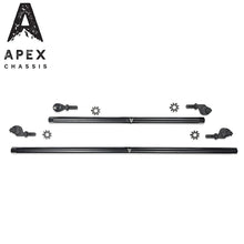 Load image into Gallery viewer, Apex Chassis Power Steering Kits Apex Chassis Heavy Duty 1 Ton Tie Rod &amp; Drag Link Assembly in Steel Fits: 07-18 Jeep Wrangler JK JKU Rubicon Sahara Sport. Note this NO-FLIP kit fits vehicles with a lift of 3.5 inches or less - Apex Chassis - KIT145-NoFlip
