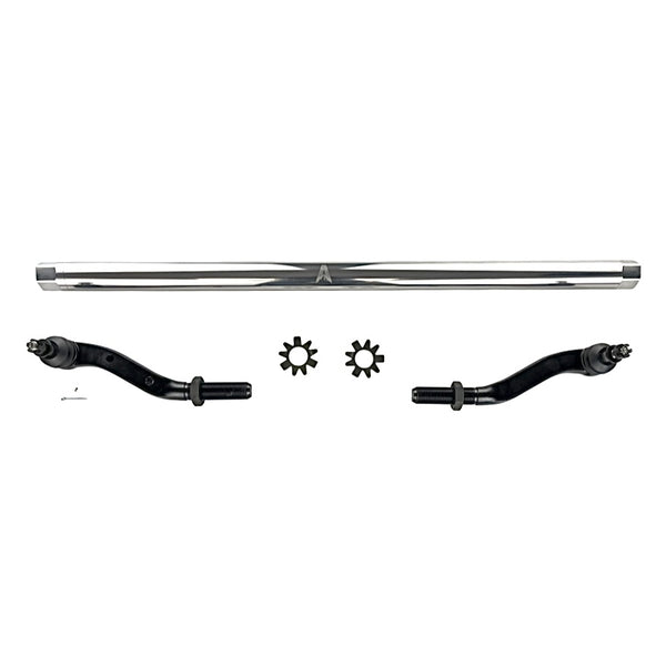 Apex Chassis Steering Tie Rod Apex Chassis Heavy Duty 2.5 Ton Tie Rod Assembly in Polished Aluminum Fits: 19-22 Jeep Gladiator JT 18-22 Jeep Wrangler JL/JLU Rubicon Mohave Sahara Sport. Note: This kit fits a Dana 30 axle - Apex Chassis - KIT127