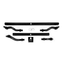 Load image into Gallery viewer, Apex Chassis Power Steering Kits Apex Chassis Heavy Duty Tie Rod &amp; Drag Link Assembly in Black Anodized Aluminum Fits: 07-18 Jeep Wrangler JK JKU Rubicon Sahara Sport  Note this NO-FLIP kit is Fits: vehicles with a lift of 3.5 inches or less - Apex Chassis - KIT135-NoFlip