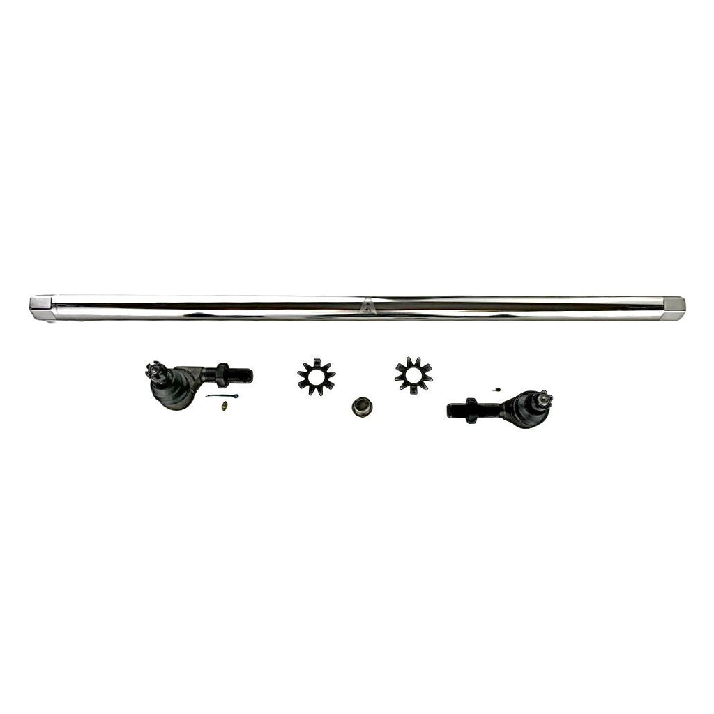 Apex Chassis Steering Drag Link Jeep Wrangler JK - 1 Ton Drag Link Kit - Polished Aluminum - Yes Flip Apex Chassis - Apex Chassis - KIT158