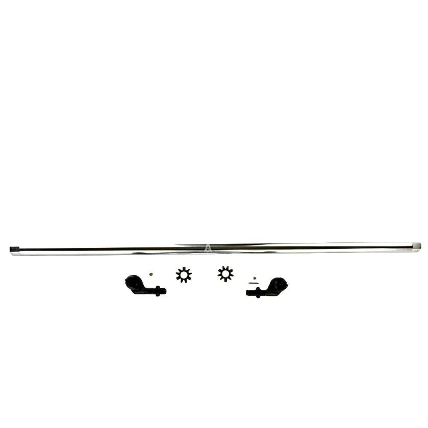 Apex Chassis Steering Tie Rod Jeep Wrangler JK - 1 Ton Tie Rod Kit - Polished Aluminum Apex Chassis - Apex Chassis - KIT156