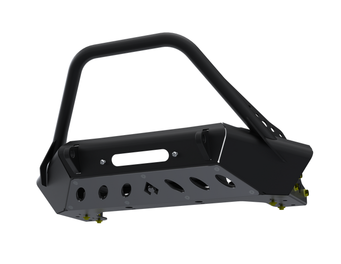 Artec Industries Front Bumpers 07-Up Jeep Wranger/Gladiator High Clearance Front Bumper With Hoop Powdercoat Black Steel - Artec Industries - JJ9022