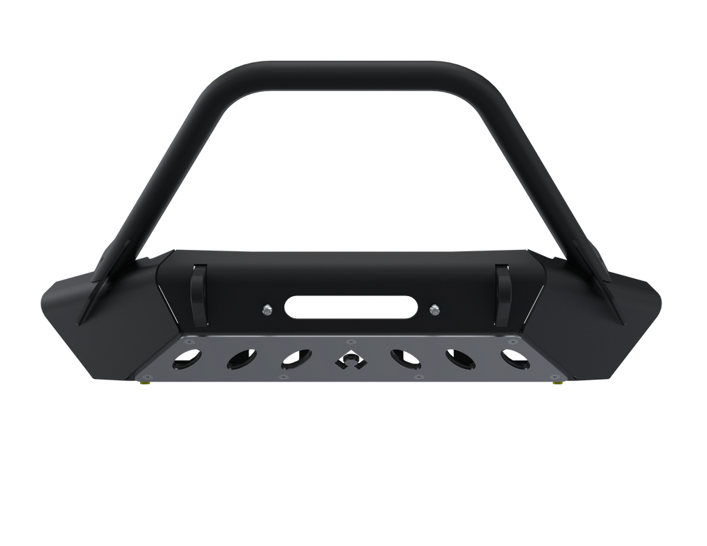 Artec Industries Front Bumpers 07-Up Jeep Wranger/Gladiator High Clearance Front Bumper With Hoop Raw Steel - Artec Industries - JJ8022