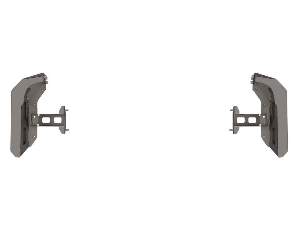 Artec Industries Rear Bumpers 07-Up Jeep Wranger/Gladiator High Clearance Rear Bumper Corner Pods Boatside Cut Powdercoat Steel - Artec Industries - JT9120
