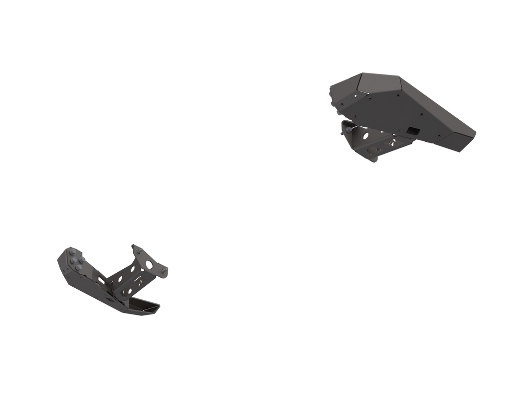 Artec Industries Rear Bumpers 07-Up Jeep Wranger/Gladiator High Clearance Rear Bumper Corner Pods Raw Steel - Artec Industries - JT0118