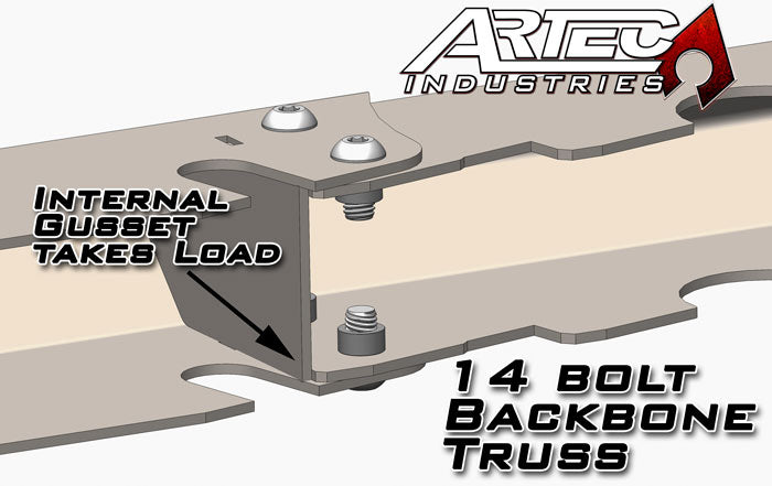 Artec Industries Axle Truss 14 Bolt Backbone Truss Artec Industries - Artec Industries - TR1407