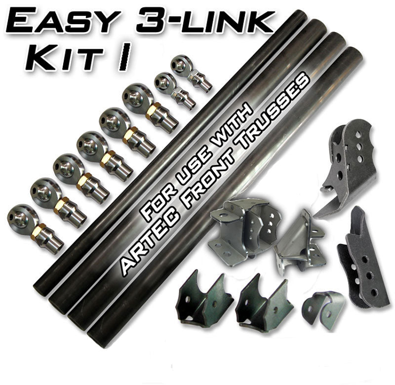 Artec Industries Three Link Kits Easy 3 Link Kit I Dual Bracket for Artec Truss Outside Frame Dodge with DOM Artec Industries - Artec Industries - LK0305