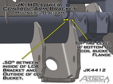 Load image into Gallery viewer, Artec Industries Axle Brackets Jeep JK Front Axle LCA Brackets 07-18 Wrangler JK Pair Artec Industries - Artec Industries - JK4412