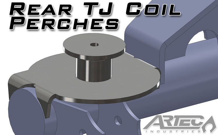 Artec Industries Leaf Spring Perches Jeep TJ Rear Coil Perches And Retainers 97-06 Wrangler TJ Pair 3.5 Inch Axle Tube Diameter Artec Industries - Artec Industries - BR1045