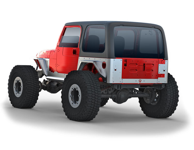 Artec Industries Corner Armor Jeep TJ Standard Steel Corner Armor 97-06 Wrangler TJ Artec Industries - Artec Industries - TJ2030